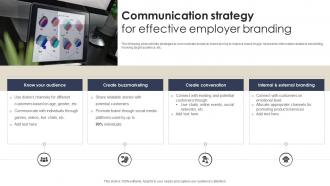 Communication Strategy For Effective Employer Branding