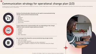 Communication Strategy Operational Change Management To Enhance Organizational CM SS V Visual Downloadable