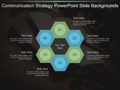 Communication strategy powerpoint slide backgrounds
