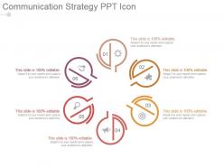 Communication strategy ppt icon