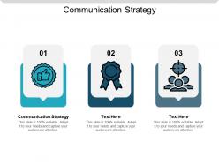 Communication strategy ppt powerpoint presentation slides shapes cpb