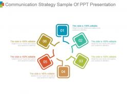 Communication Strategy Sample Of Ppt Presentation