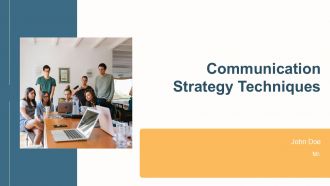 Communication Strategy Techniques PPT PowerPoint ST AI