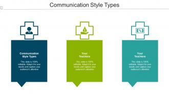 Communication Style Types Ppt Powerpoint Presentation Infographics Demonstration Cpb