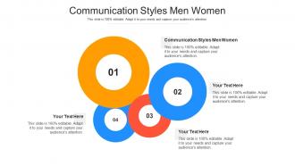Communication styles men women ppt powerpoint presentation icon skills cpb