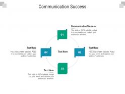 Communication success ppt powerpoint presentation model design templates cpb