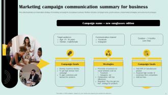 Communication Summary Powerpoint Ppt Template Bundles Ideas Interactive
