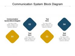 Communication system block diagram ppt powerpoint presentation show example file cpb
