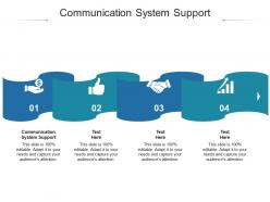 Communication system support ppt powerpoint presentation show graphic images cpb