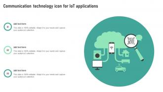 Communication Technology Icon For IoT Applications