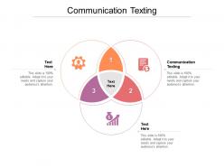 Communication texting ppt powerpoint presentation gallery icons cpb