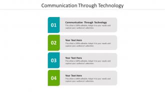 Communication through technology ppt powerpoint presentation layouts influencers cpb