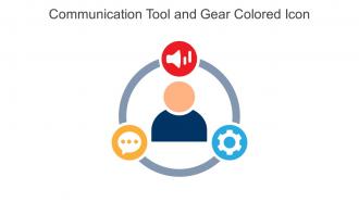 Communication Tool And Gear Colored Icon In Powerpoint Pptx Png And Editable Eps Format