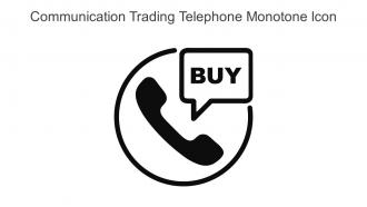 Communication Trading Telephone Monotone Icon In Powerpoint Pptx Png And Editable Eps Format
