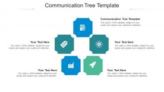 Communication tree template ppt powerpoint presentation show vector cpb