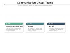 Communication virtual teams ppt powerpoint presentation file guide cpb