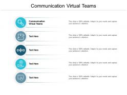 Communication virtual teams ppt powerpoint presentation portfolio diagrams cpb