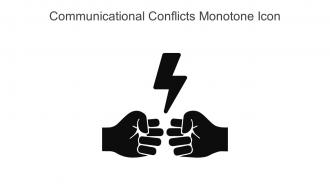 Communicational Conflicts Monotone Icon In Powerpoint Pptx Png And Editable Eps Format
