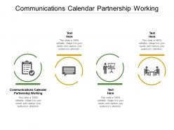 Communications calendar partnership working ppt powerpoint presentation file styles cpb