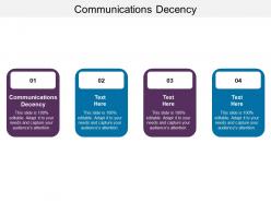 Communications decency ppt powerpoint presentation gallery examples cpb