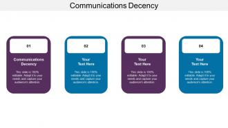 Communications decency ppt powerpoint presentation pictures cpb