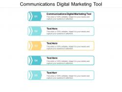 Communications digital marketing tool ppt powerpoint presentation inspiration example topics cpb