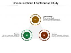 Communications effectiveness study ppt infographic template microsoft cpb