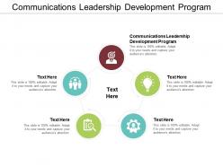 Communications leadership development program ppt powerpoint presentation summary microsoft cpb