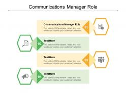 Communications manager role ppt powerpoint presentation pictures shapes cpb