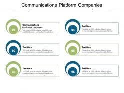 Communications platform companies ppt powerpoint presentation icon microsoft cpb