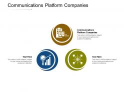 Communications platform companies ppt powerpoint presentation visual aids deck cpb