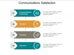 Communications satisfaction ppt powerpoint presentation ideas deck cpb