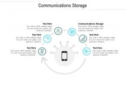 Communications storage ppt powerpoint presentation show sample cpb