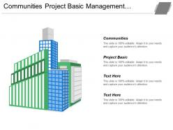 Communities project basic management information system information system