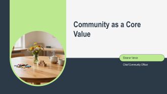 Community As A Core Value PPT Presentation VA