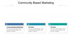 Community based marketing ppt powerpoint presentation inspiration layouts cpb