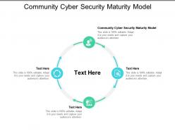 Community Cyber Security Maturity Model Ppt Powerpoint Presentation Show Example Cpb