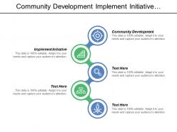 Community development implement initiative distribution publication achieve health equity
