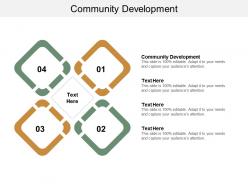 Community development ppt powerpoint presentation gallery deck cpb