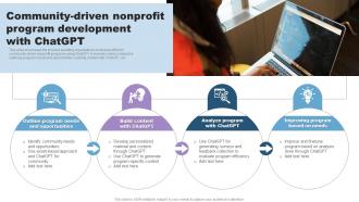 Community Driven Nonprofit Program Development With Chatgpt