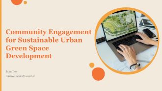 Community Engagement For Sustainable Urban Green Space Development PPT Guidelines ACP