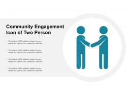 Community Engagement Icon Of Two Person