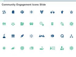 Community engagement icons slide ppt powerpoint presentation infographic template