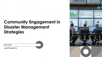 Community Engagement In Disaster Management Strategies PPT Graphics AT