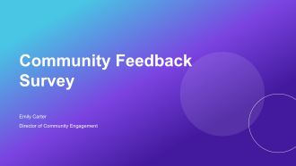 Community Feedback Survey PPT Designs VA