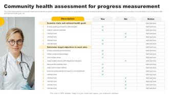 Community Health Assessment For Progress Measurement