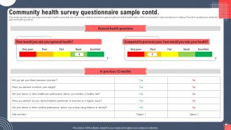 Community Health Powerpoint Ppt Template Bundles Survey Slides Interactive
