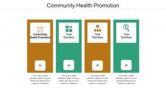 Community health promotion ppt powerpoint presentation layouts topics cpb