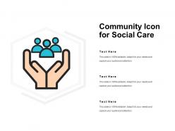 Community icon for social care