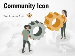 Community Icon Teamwork Business Network Connection Dollar Symbol